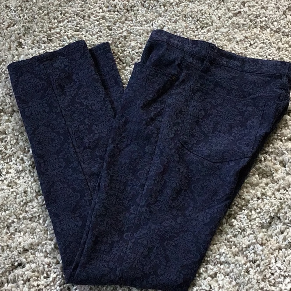 Ralph Lauren 5 pocket pants Navy Print - Picture 2 of 6